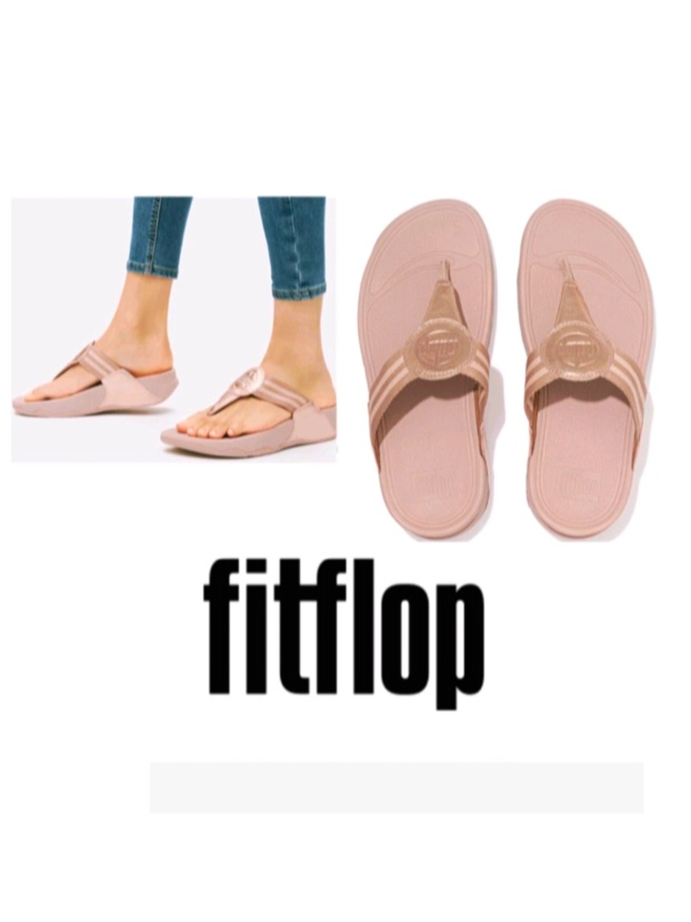 FITFLOP WALKSTAR Rose Gold sandals